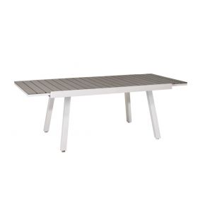 Επεκτεινόμενο Τραπέζι Pollywood Με Αλουμίνιο Σκελετό 160+50=210 x 100 x 76cm